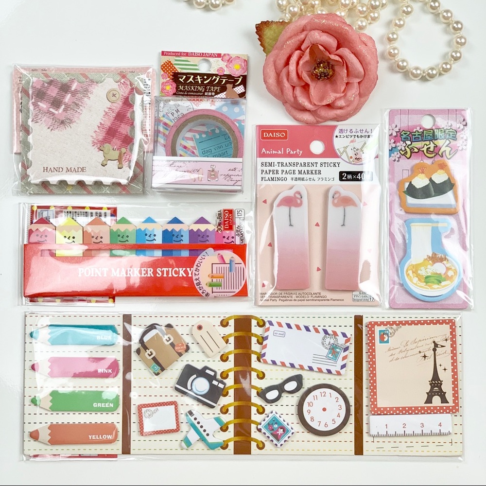 Kawaii stationary sticky note page maker set